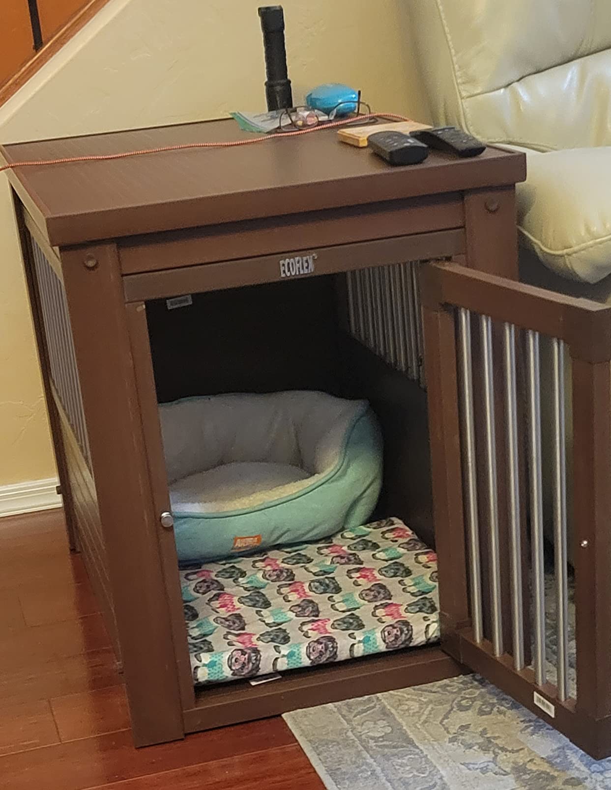 32/mo Finance New Age Pet ecoFLEX Pet Crate/End Table, Large, Grey