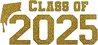 Vista 14 de Class of 2025 Iron On Decal, Graduation Shirt Transfer, Graduate Tshirt Patch, DIY Crafts, Graduation Cap, Pick Size and Color, Iron-On Almost Black