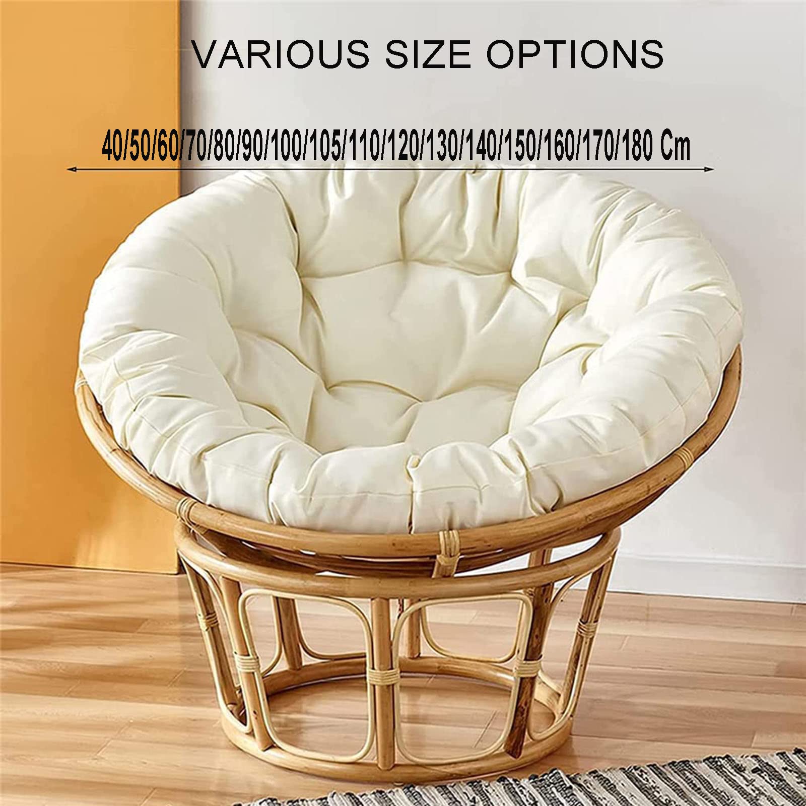 Papasan poduszka do siedzenia Papasan poduszka do siedzenia Papasan zagęszczony Wodoodporna poduszka do siedzenia jajowego, miękki hamak do jaj huśtawki poduszki na krzesło wewnętrzne i zewnętrzne,