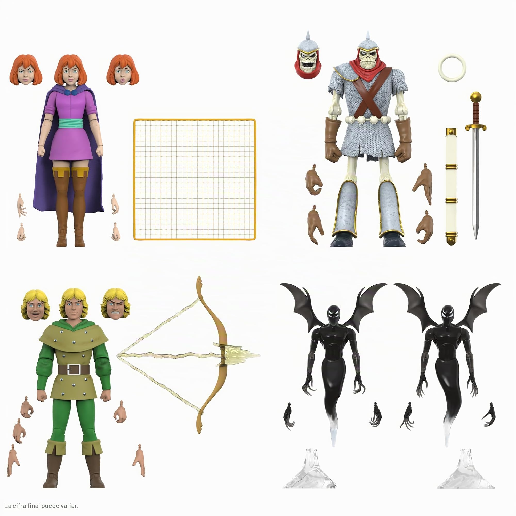 Super7 Dungeons & Dragons Sheila The Thief - Figura de acción de Dungeons & Dragons de 17,8 cm con accesorios, coleccionables vintage y juguetes retro