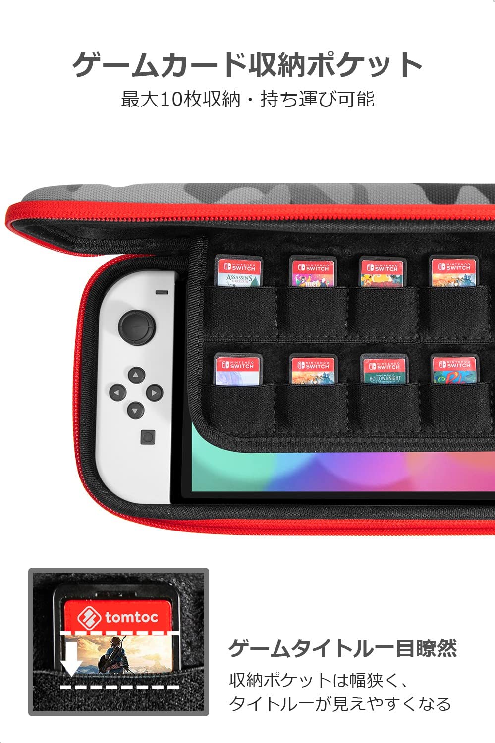 Amazon.co.jp: Nintendo Switch対応 tomtoc ハードケース スイッチ有機