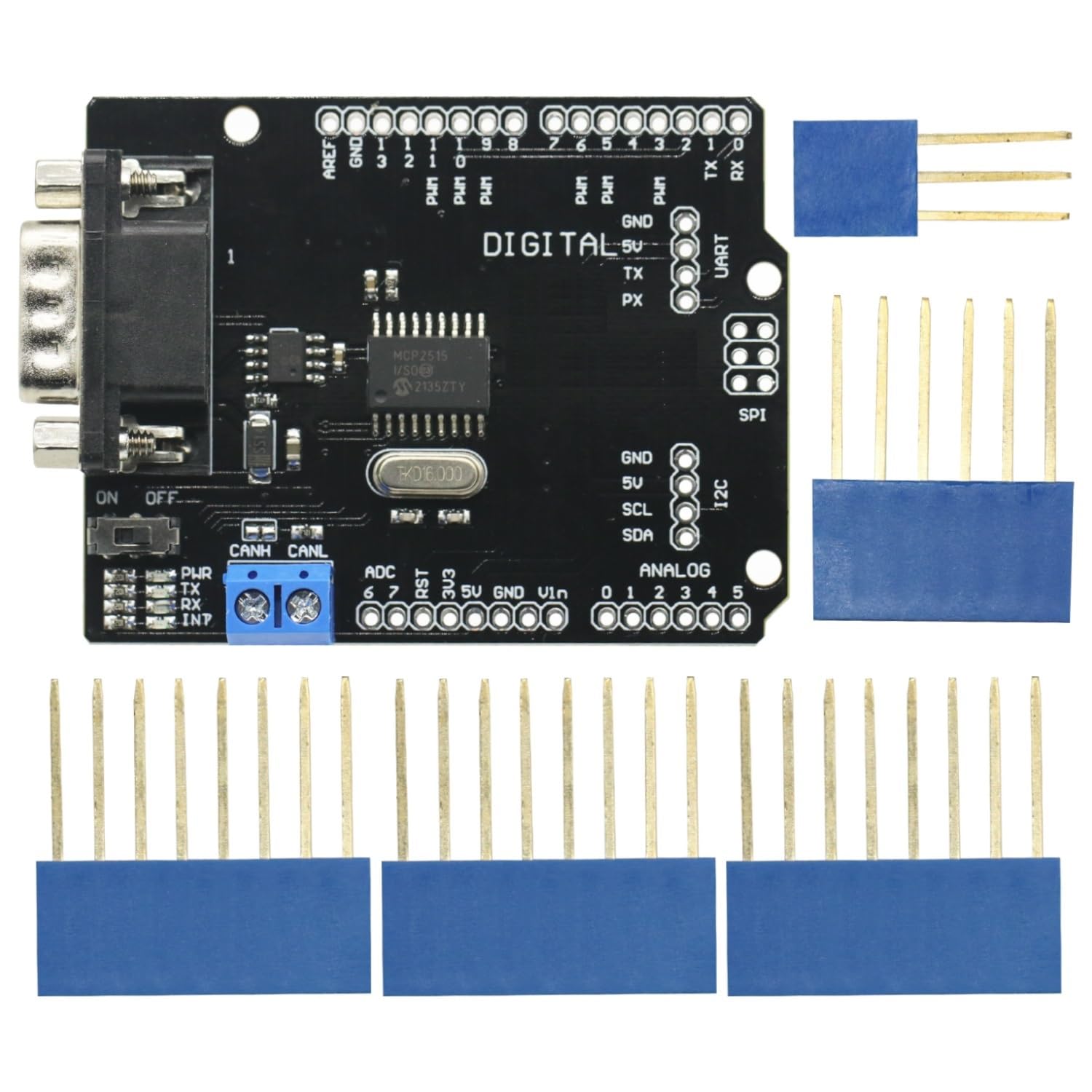 FAI DA TE KIT MCP2515 EF02037 CAN Bus Shield Scheda Controller Velocità di Comunicazione Alta CAN Modulo per Arduino