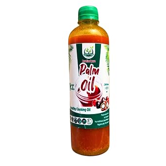 Jaunty Unrefined Palm Oil 500ml Pure for Cooking, Traditional Dishes, Stews, and Sauces | Natural, Authentic Flavor | Nigerian Palm Oil | No Additives or Preservatives