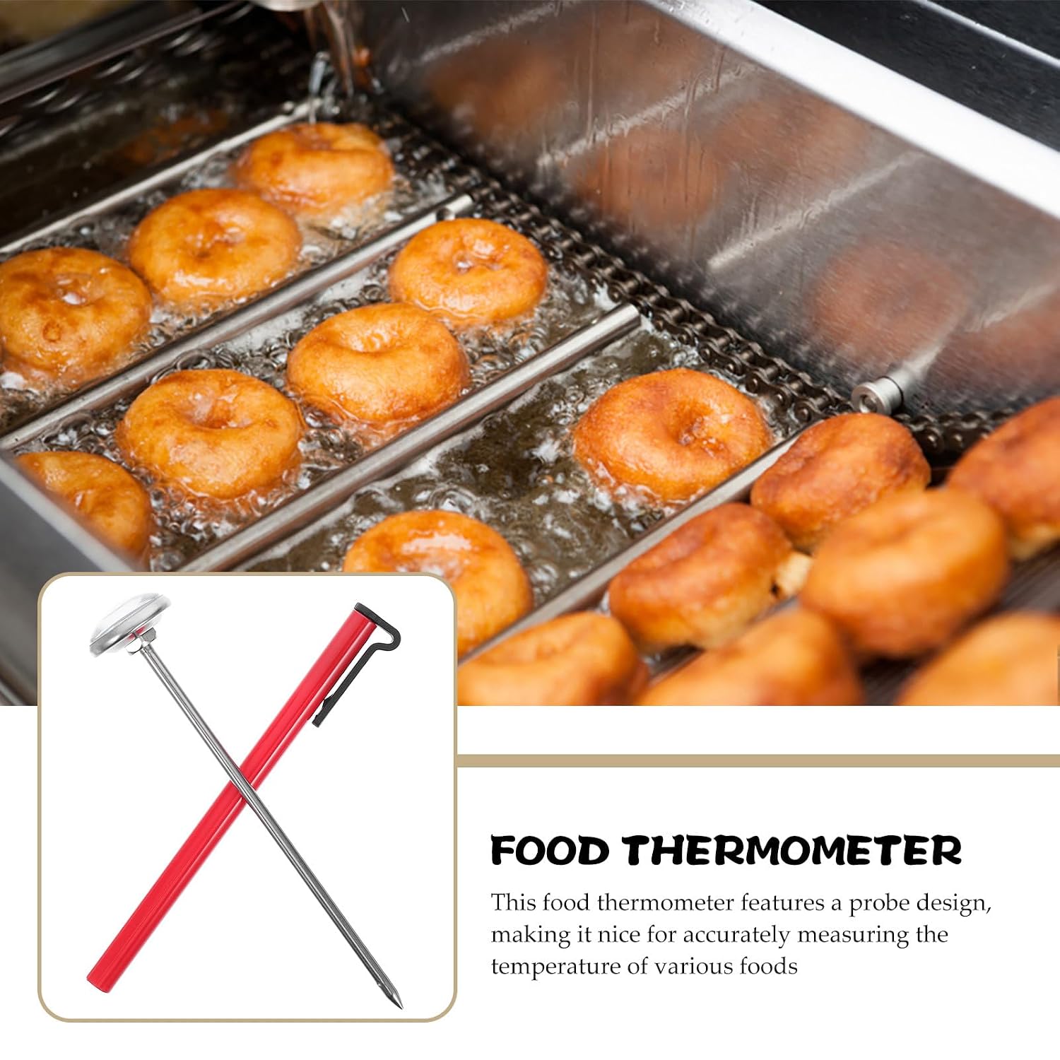 Food Probe for Milk Coffee Baking Stainless Steel