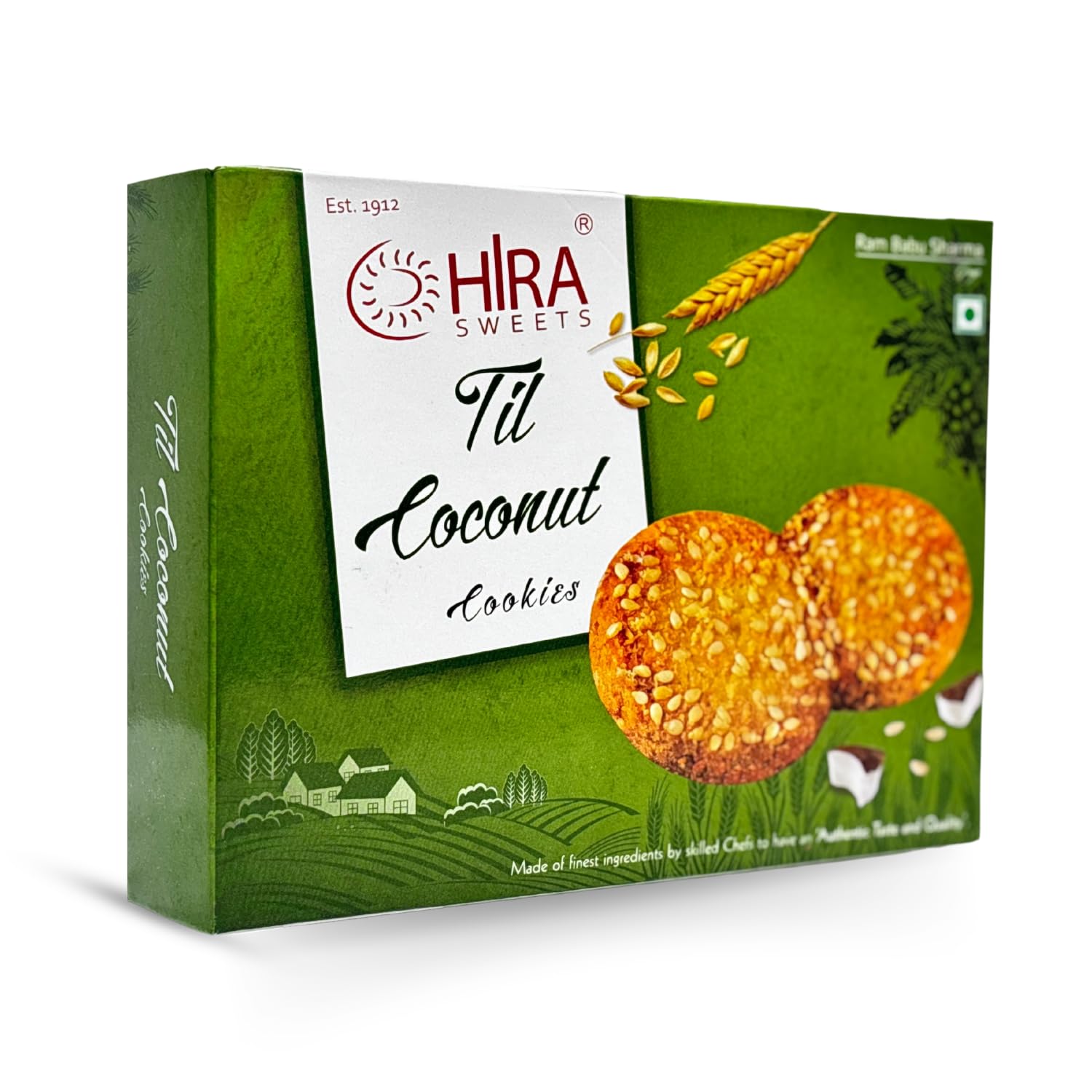 Til Coconut Cookies (400g x 2) | Rich in Taste & Nutrition | Healthy Cookies Biscuits | Authentic Taste | Natural & Preservatives Free | Tea Time Snack | Ideal for Gifting (Pack of 2)