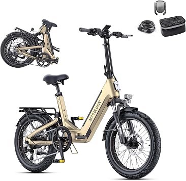 ENGWE L20 3.0 Electric Bike for Adults, 1500W Step Through City Cruiser Ebike, 20MPH Folding Electric Bicycle with 48V 15Ah Battery 20" Fat Tires E-Bike Smart IoT GPS Anti-Theft for Commuting Riding