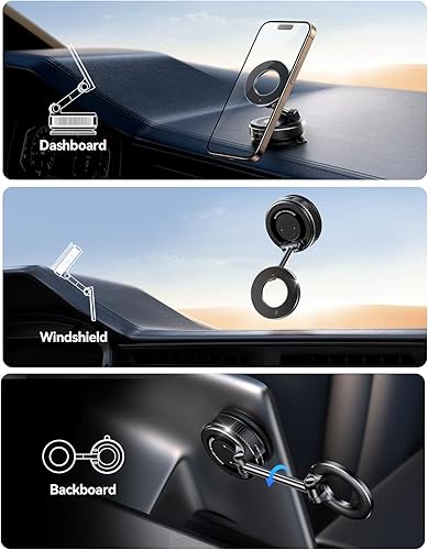 Miniatura 2 de JOYROOM Soporte magnético de teléfono al vacío para automóvil, soporte de teléfono con ventosa más fuerte, soporte de automóvil Magsafe ajustable de