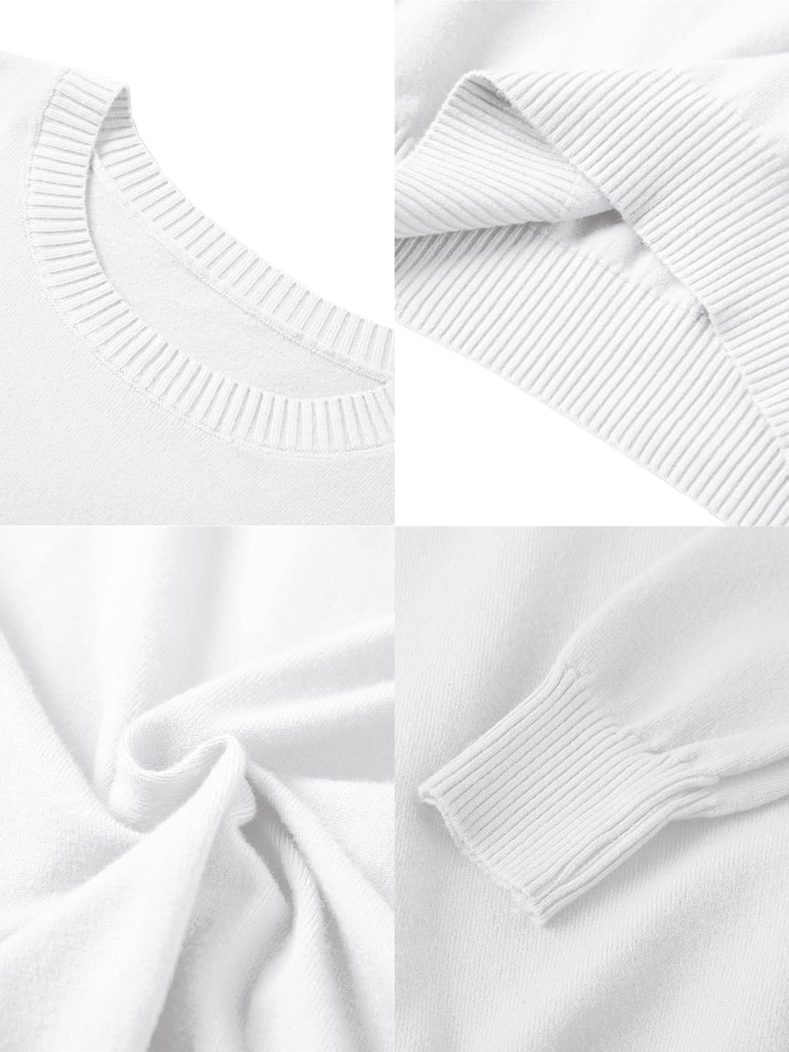 SANGTREE Women's Sweaters Crewneck Long Sleeve Soft Knit Pullover Jumper Tops Casual Fall Sweaters - Image 7