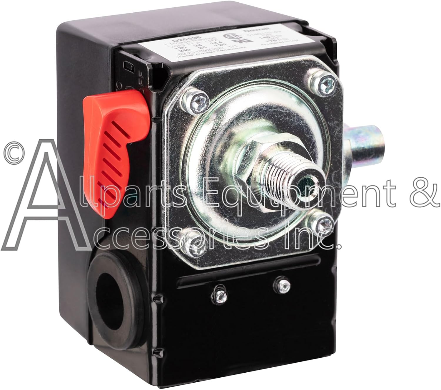 Z-D20596 Pressure Switch 1/4" NPT Single Port 140-175 PSI 2-Pole 120-240V Compatible with Craftsman, DeVilbiss, and Porter Cable Air Compressor Units