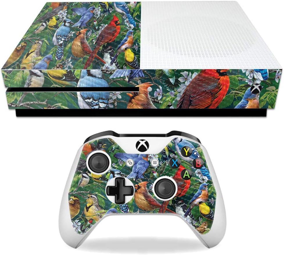 MightySkins Carbon Fiber Skin for Microsoft Xbox One S - Cat Chaos | Protective, Durable Textured Carbon Fiber Finish | Easy to Apply, Remove, and Change Styles | Made in The USA