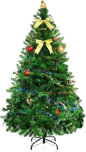 Árbol de Navidad artificial de 6.2 pies, abeto de alta calidad para el hogar, montaje rápido, adecuado para el hogar, tiendas y oficina de