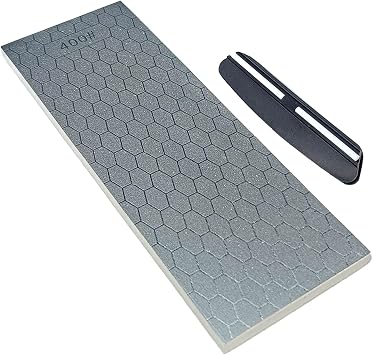 Diamond Plate Sharpeners Double-sided Diamond Lapping Plate Coarse Diamond Sharpening Stone Set 200/600,300/1000, 400/1000, 400/1200, Golden-400/1000 TD200-400/1000