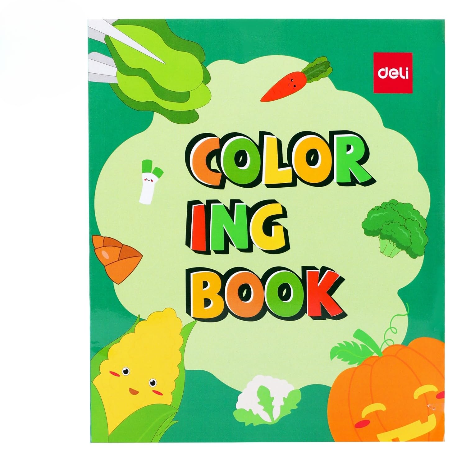 Deli EN042 12-Sheets Coloring Book, 210 x 180 mm Size, Assorted