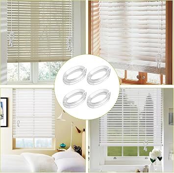 8Pack Window Blind Cord Winder,Blind Cord Holder Safety Baby Proof Blind String Holder Wrap Child Proof Clear Plastic Windows Shade String Clips,No Wall Damage