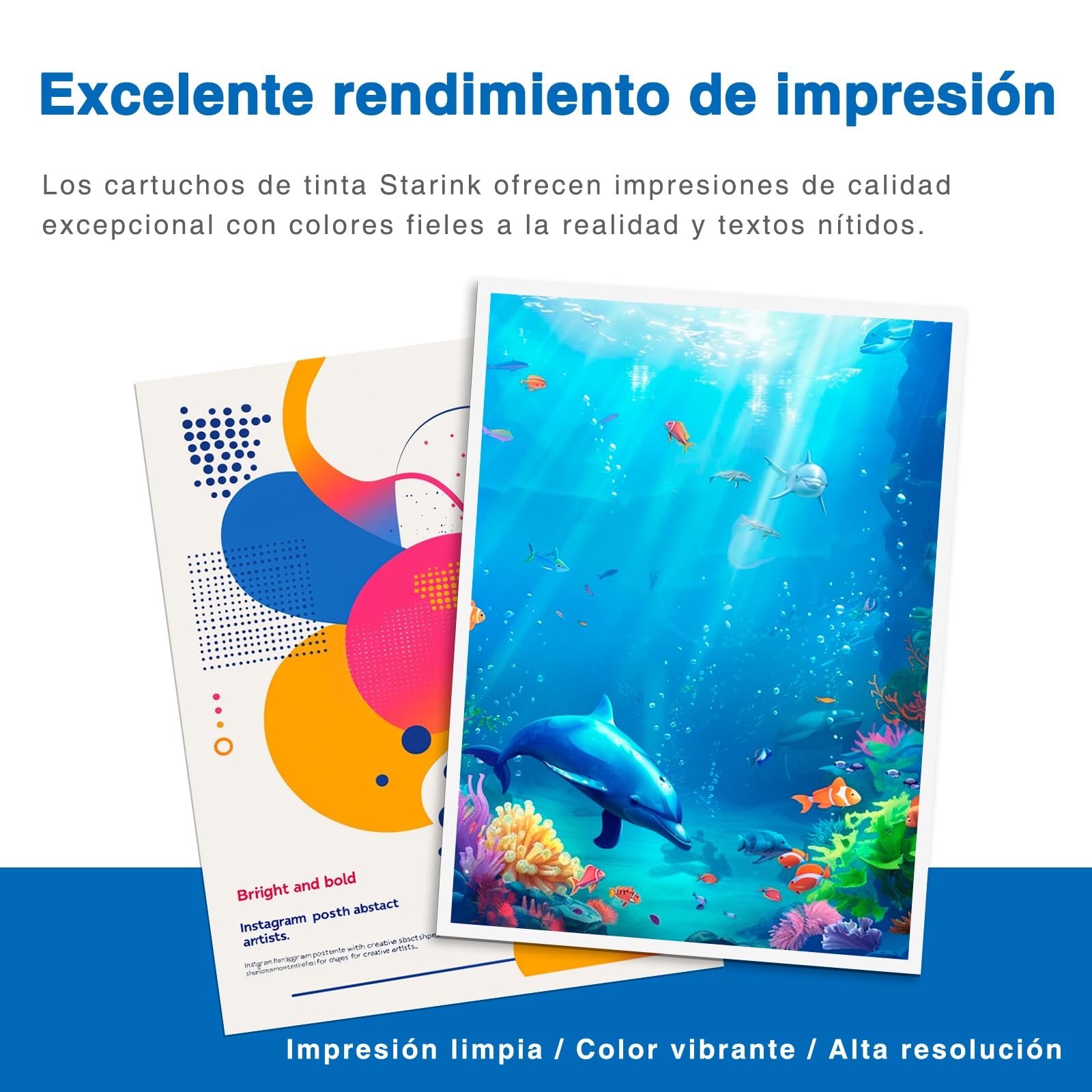 Starink 937XL - Cartuchos de Tinta Compatibles con HP 937 XL 937XL para HP OfficeJet Pro 9120e 9730e 9132e 9125e 9122e 9120b 9110b 9130b 9117b 9720 9730 Negro, Cian, Magenta y Amarillo, 4 Unidades