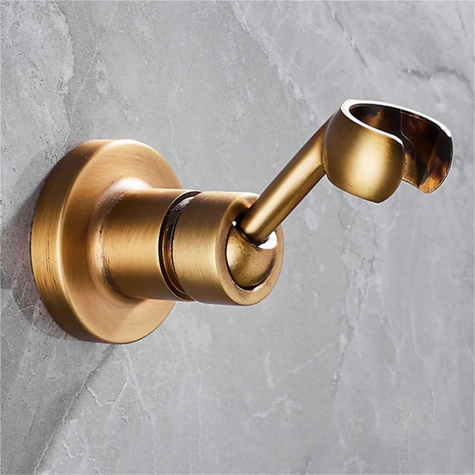 soporte de regadera 1 soporte for cabezal de ducha con tornillo ajustable 360 grados, for mano for baño(Black)