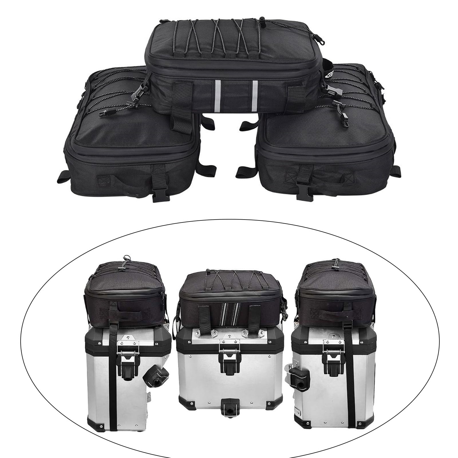 Hecktaschen, verschleißfeste Top Taschen, Motorradgepäck, zusätzliches wasserdichtes Top Pack für R1200GS Adventure Motorradgepäck
