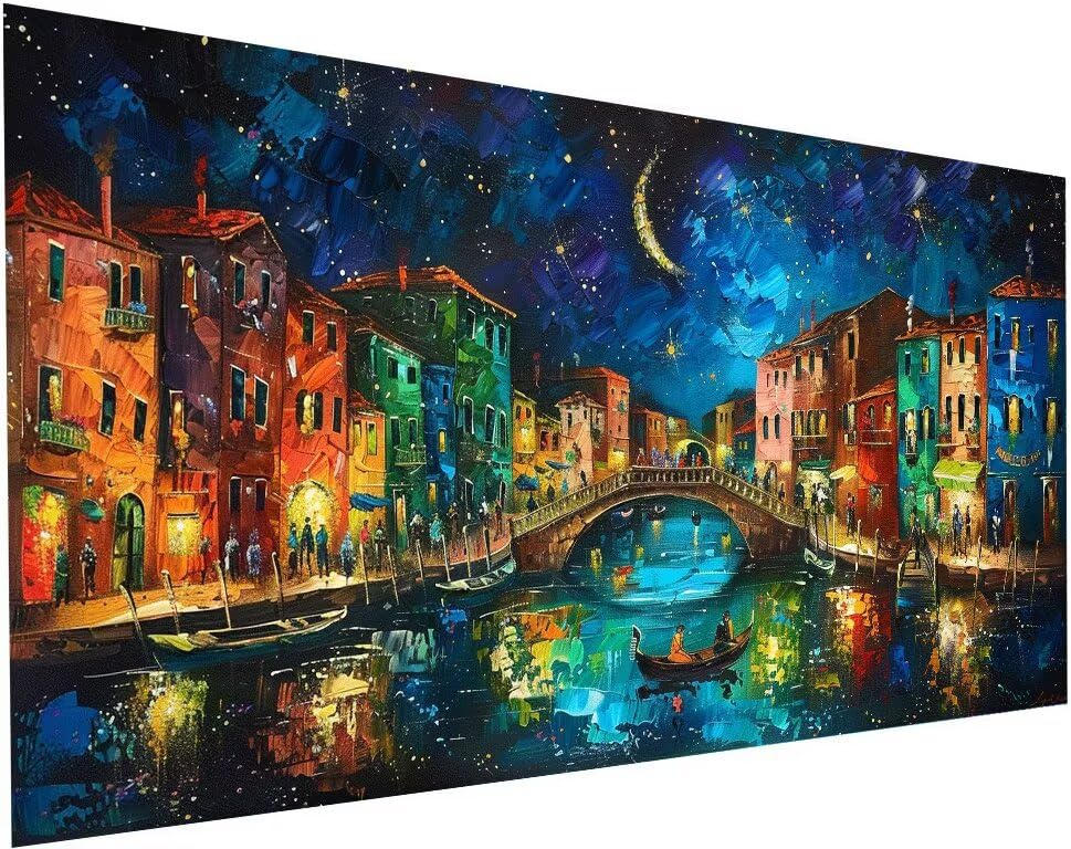 Broderie Diamant Kit Complet S-352 | Strass Point de Croix 35x70 cm