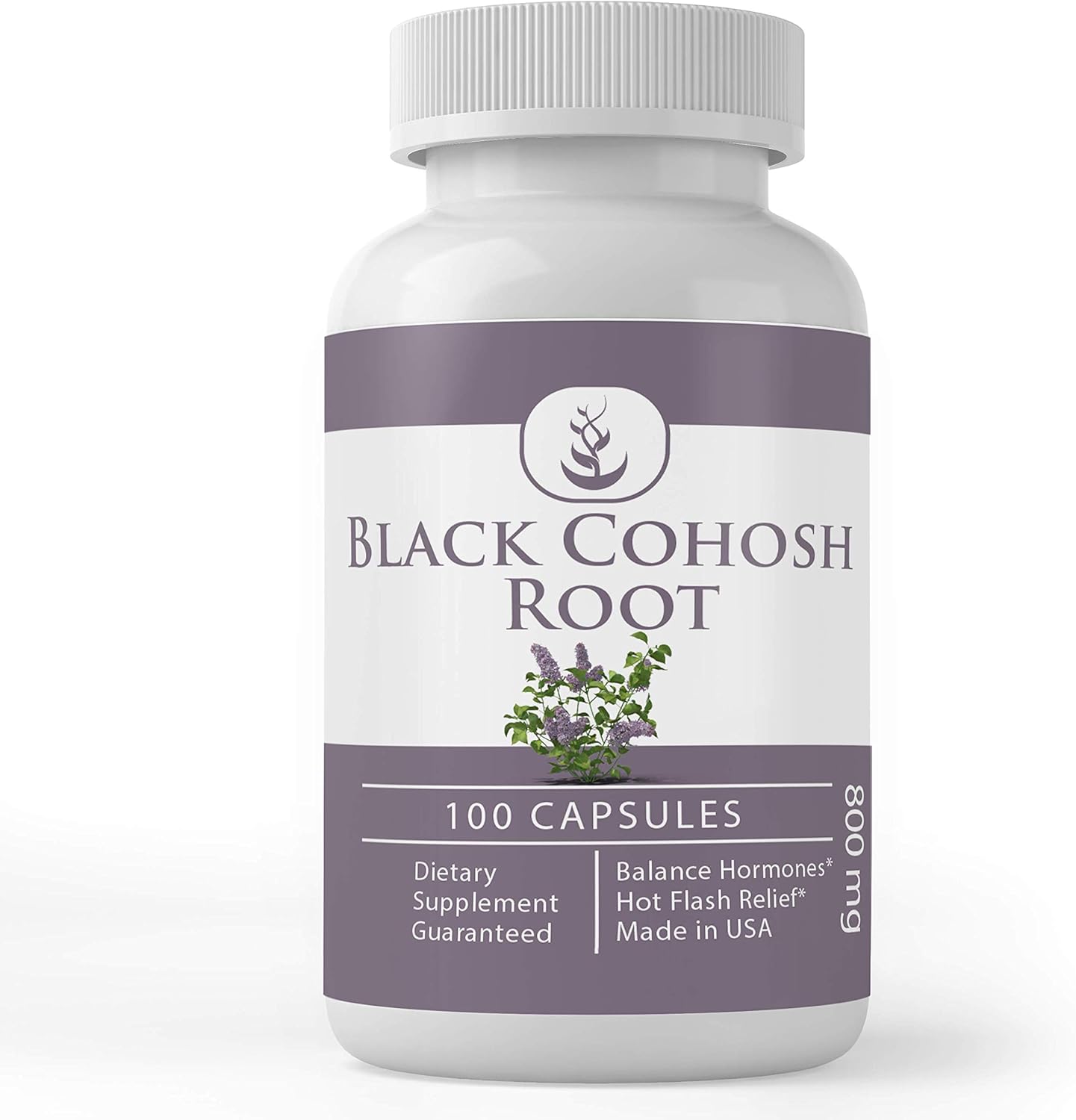 Black Cohosh Root (100 Capsules) Non-GMO, Gluten-Free, Night Sweats. Menopause, Sleep* : Health & Household