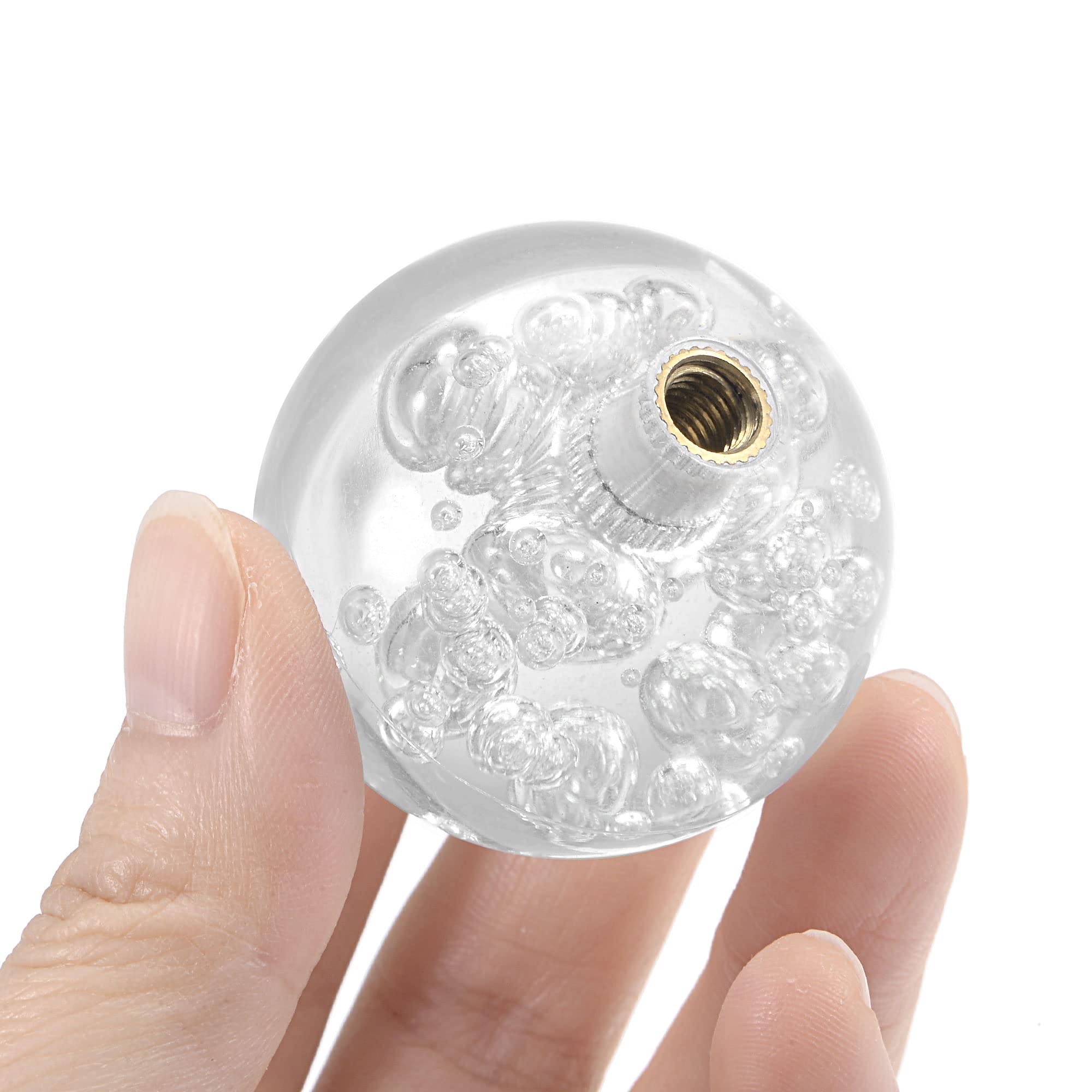 MECCANIXITY Uchwyt Joystick Top Ball Head M6 przezroczysty łatwy w instalacji do gry zręcznościowej, 2 szt