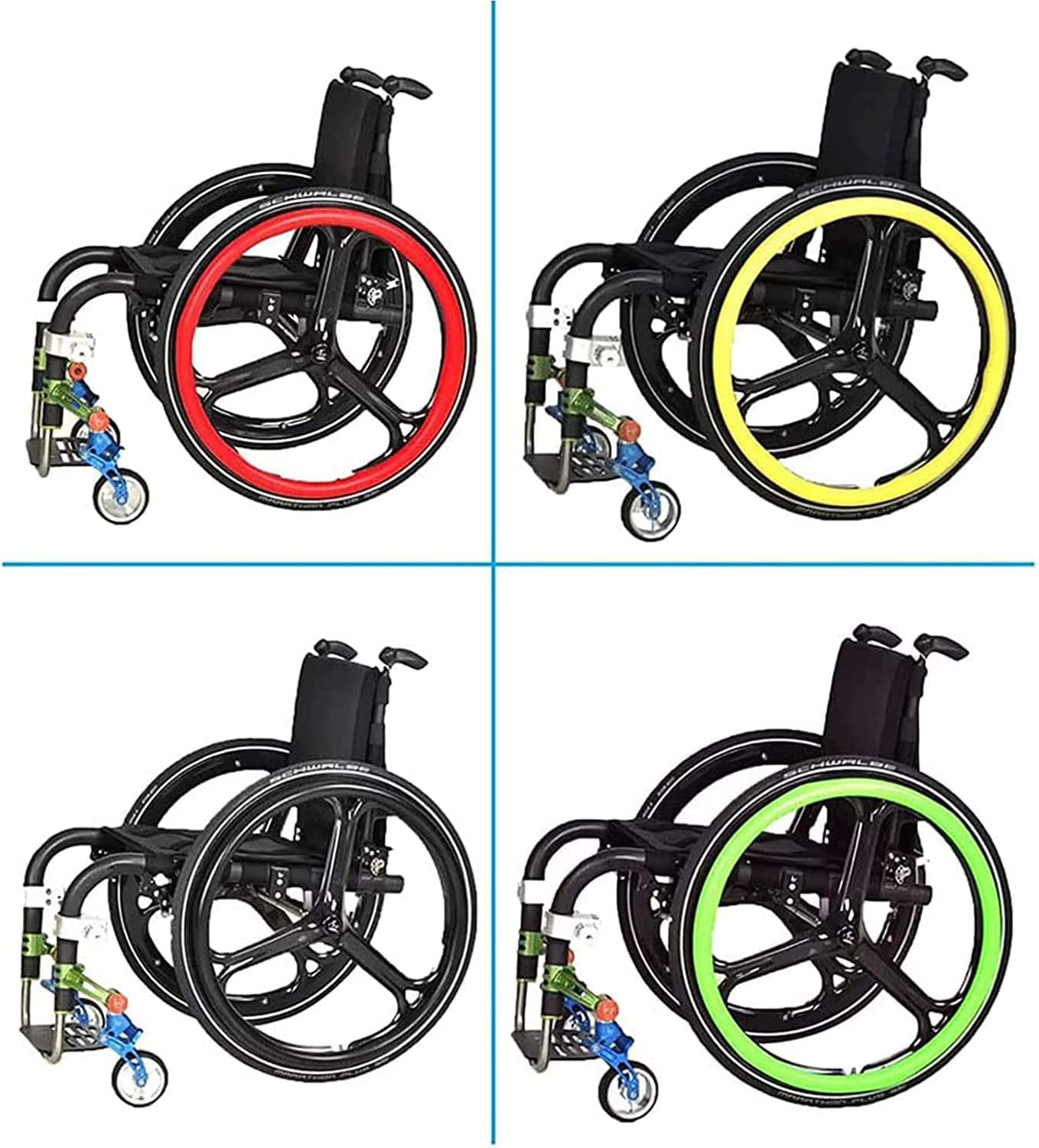 Funda para aro de empuje de silla de ruedas | Funda para silla de ruedas de 22/24 pulgadas | Fundas antideslizantes para radios de silla de ruedas | Fundas para aro de mano para silla de ruedas, 006,