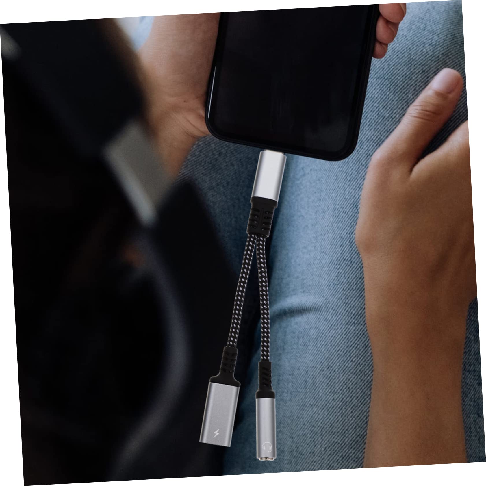Uonlytech 4pezzi Adattatore Usb c Jack Audio Caricatore Compatibile Smartphone e Simultanei