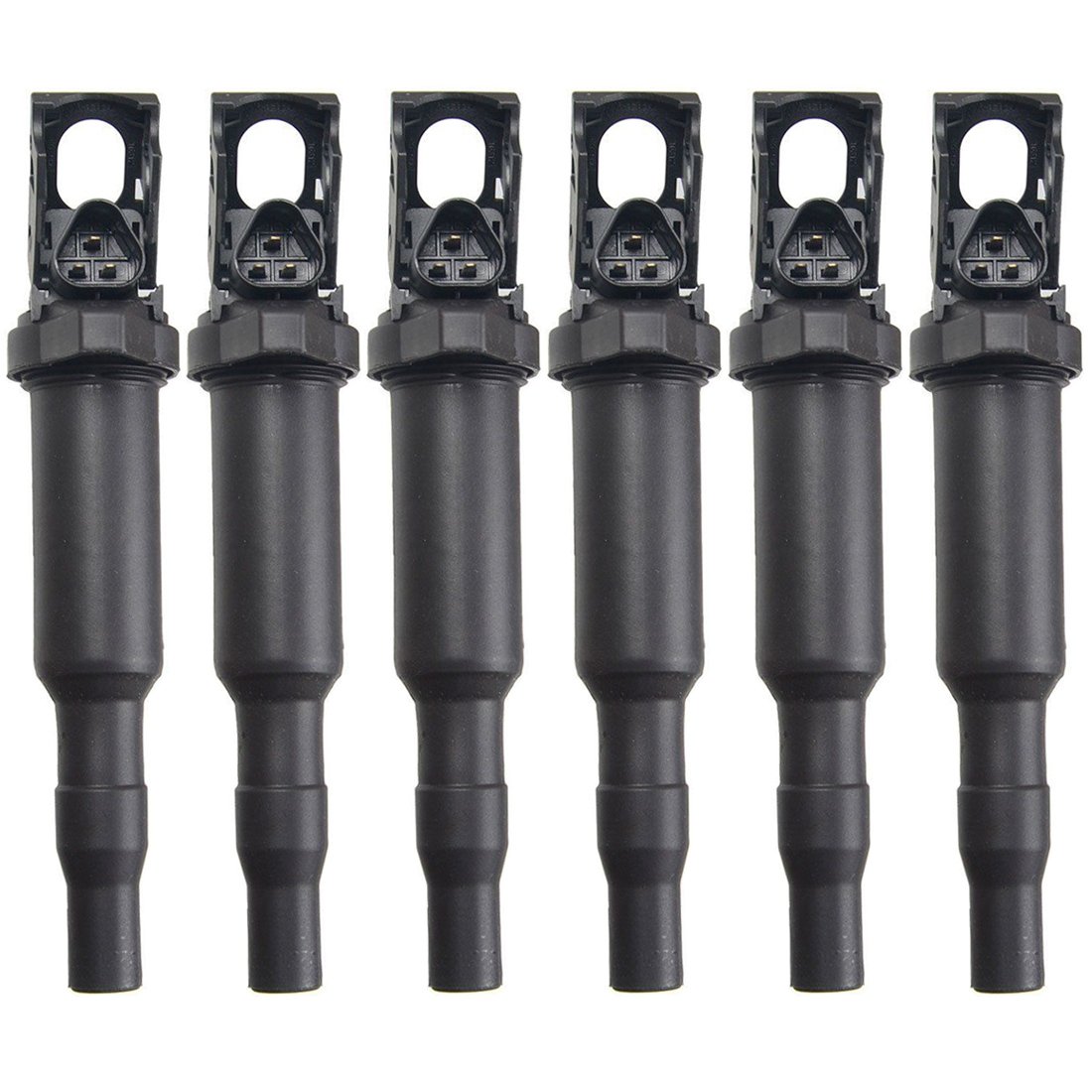 Ignition Coil Pack Set of 6 Replaces OE 0221504470 for BMW 325i 325Ci