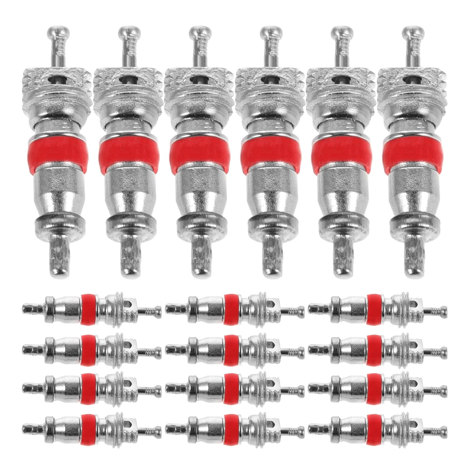 100Pcs Universal Tire Valve Stem Cores for Car, Motorcycle, Bicycle, and Battery Vehicle - Durable, High Pressure Resistant, Easy Replacement, Prevents Air Leakage