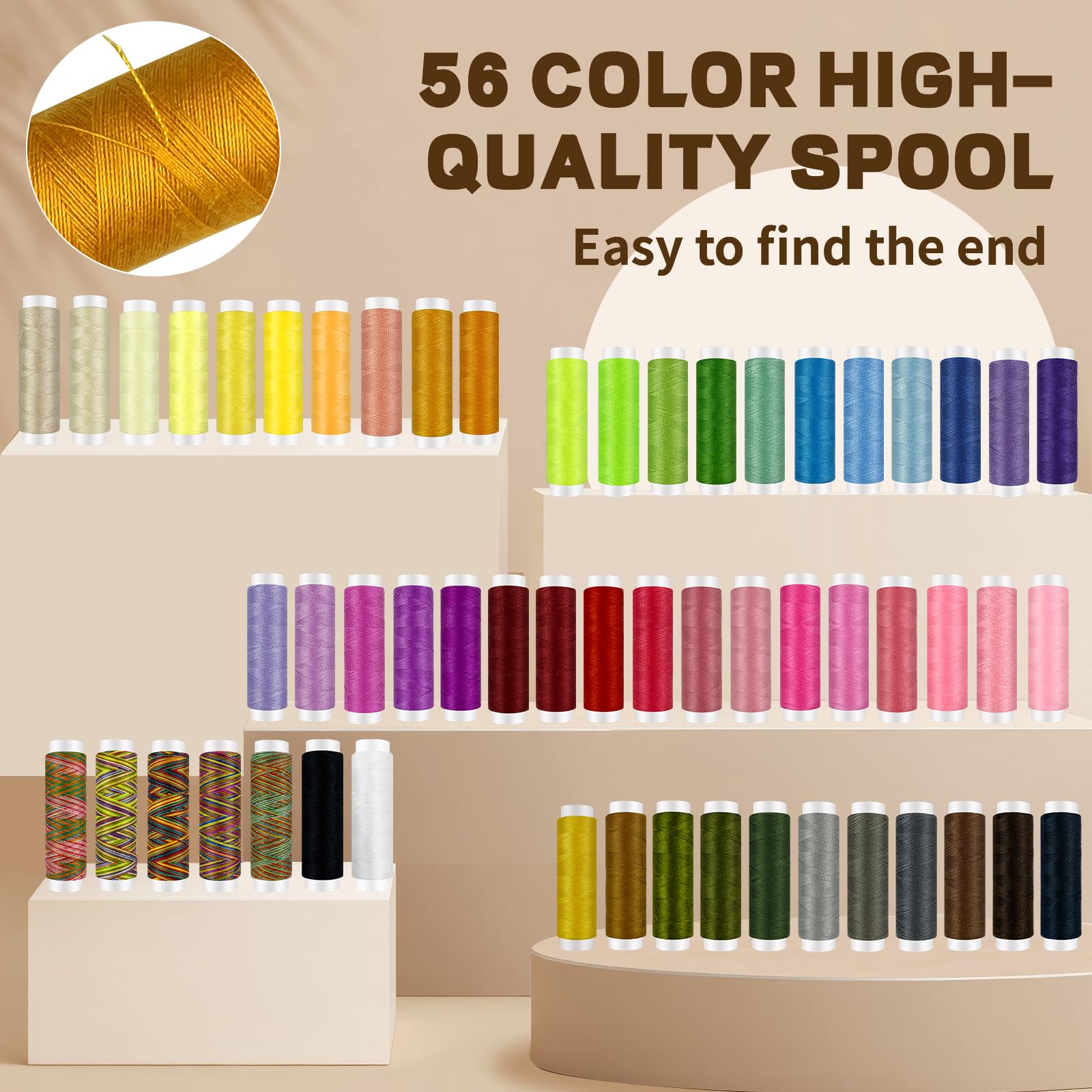 305 Pcs Sewing Kit - Beginner & Travel -3