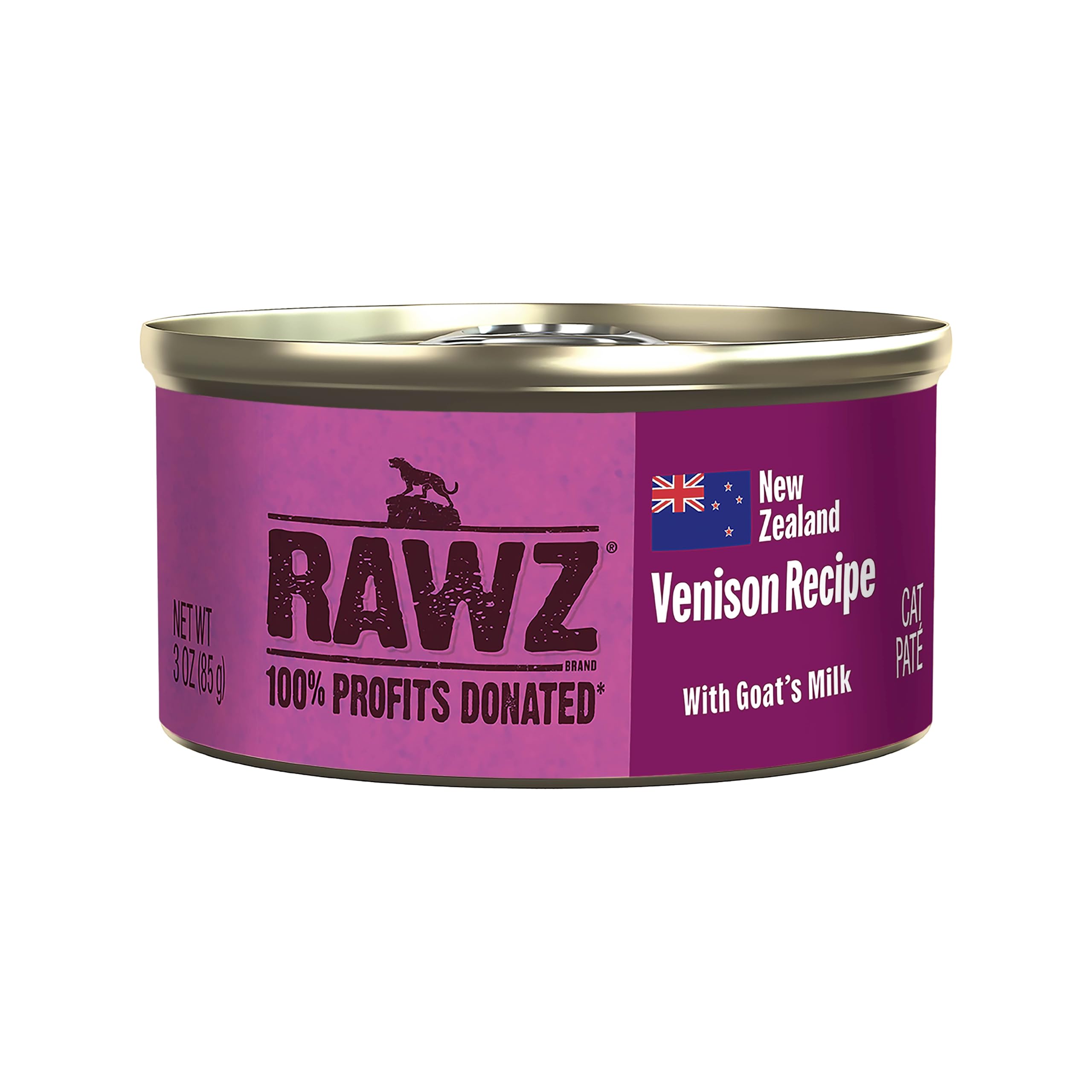 Amazon.com: Rawz 94% Venison Recipe Canned Pate Cat Food (Case of