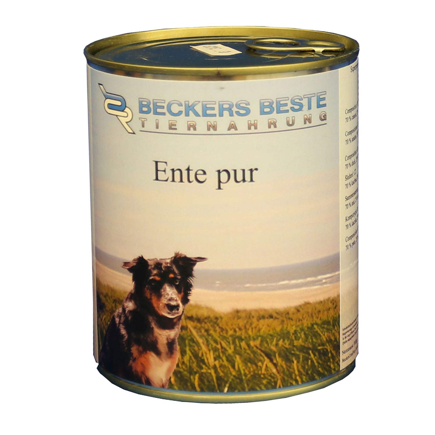 getreidefrei Hundefutter Ente pur 12x 820 g - Nassfutter für Hunde - Dosenfutter Allergie – Barf verzehrfertig- für große & kleine Hunde