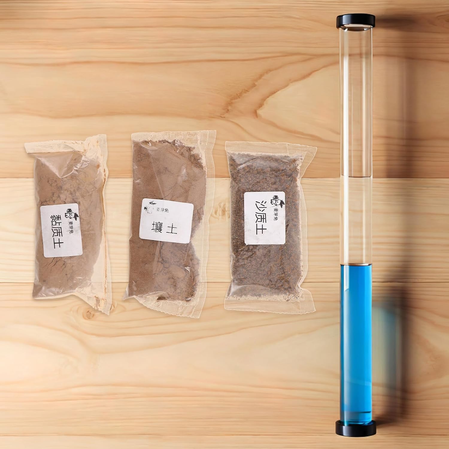SOLUSTRE 2 Sets Soil Sampling Kit for Scientific Experiment with Real Soil Specimens for Gardening School Science Projects and Analysis