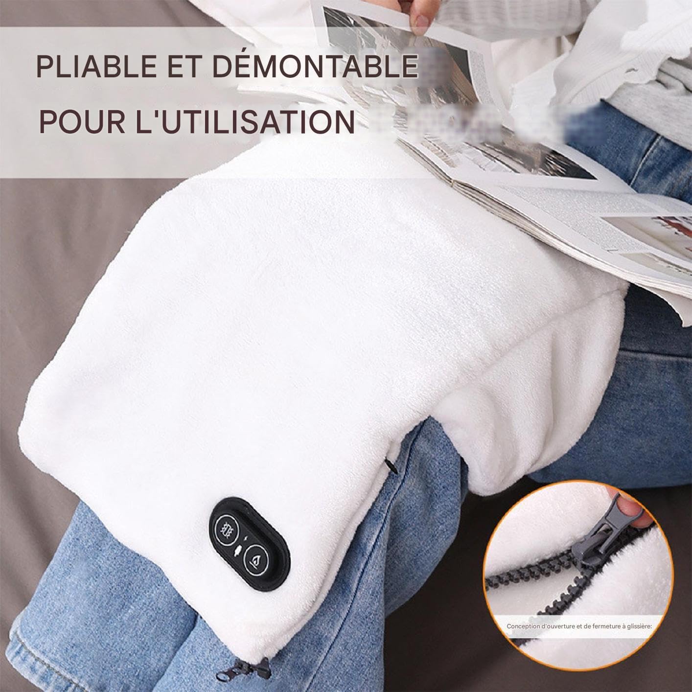 Chauffe-Mains USB 220W 3 Modes de Chauffage Appareil Portable