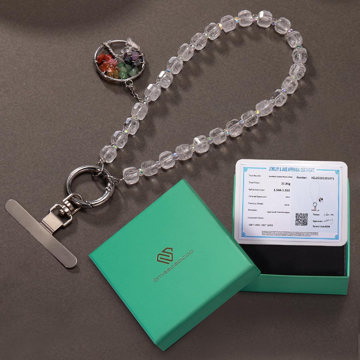 Beaded Phone Strap Crystal Detachable Wrist Lanyard Hands-Free Anti-Theft Crossbody Chain for Phone Case charm - Image 7
