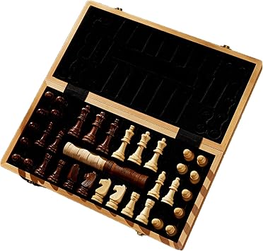Convenient Storage Chess Game for Adults Chess Pieces Folding Kids Chess Board Travel Board Games 42cmx42cm