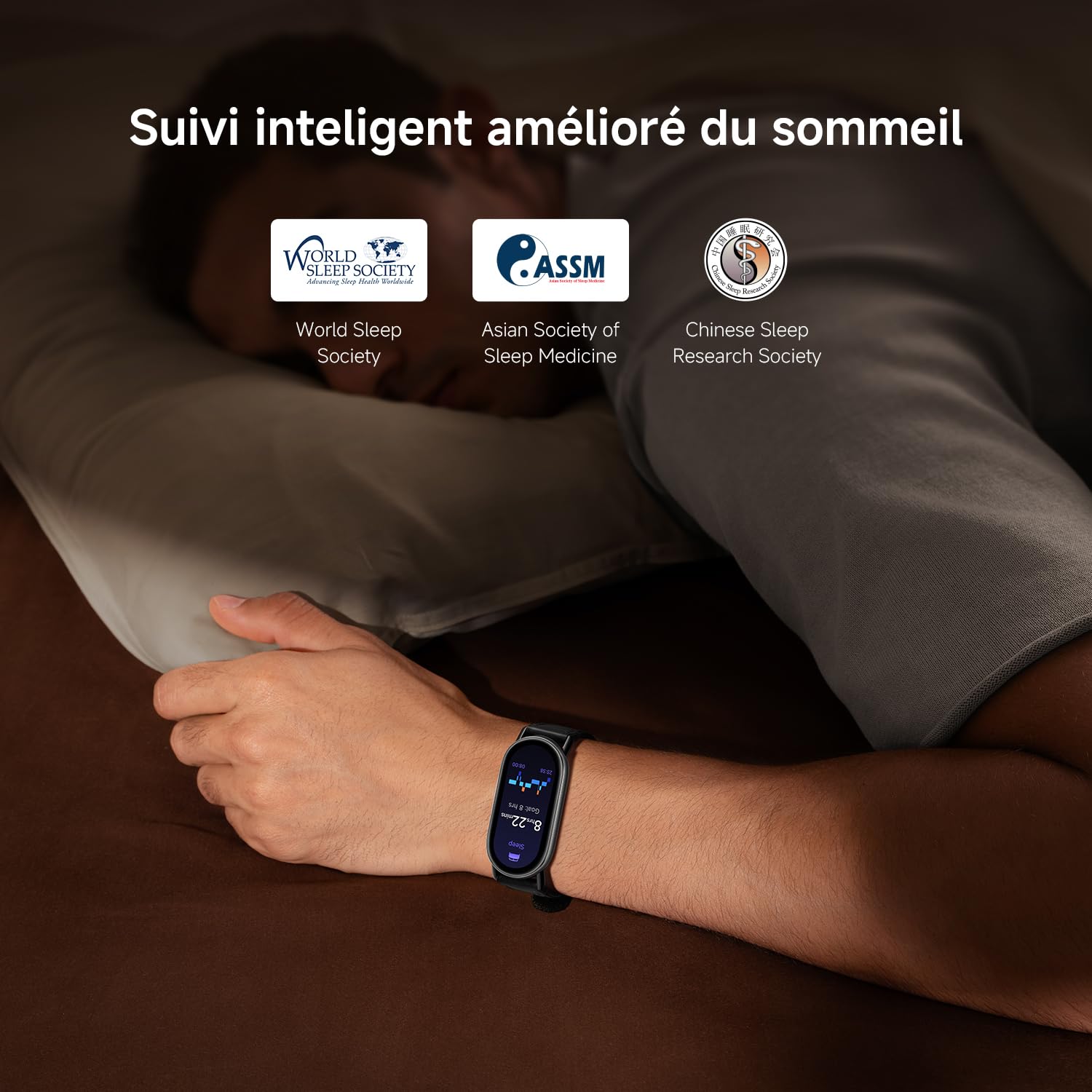 XIAOMI Smart Band 10, Bracelet Connecté, Autonomie 21 Jours, Blanc | Charge rapide, suivi sommeil et santé, 150+ sports, iOS et Android, 5 ATM, garantie 2 ans, cadres multimatériaux