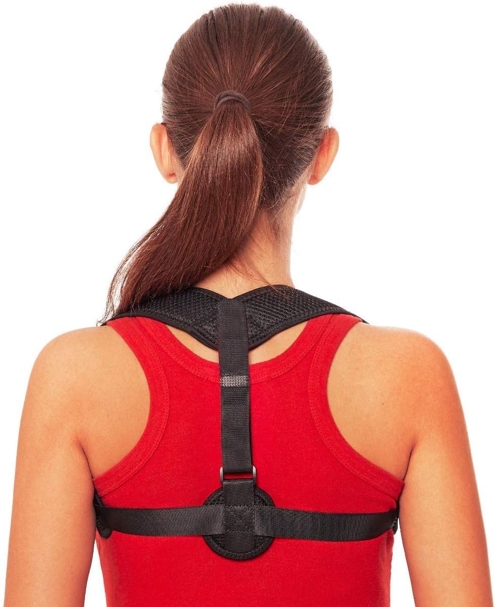 Posture Corrector for Men and Women - Adjustable Upper Back Brace for Clavicle Support and Providing Pain Relief from Neck, Back and Shoulder