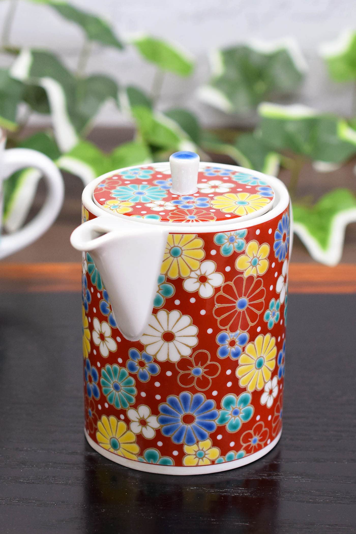 Amazon | 和座の蔵 おしゃれ 九谷焼 急須 ポット 梅菊 陶器 高級