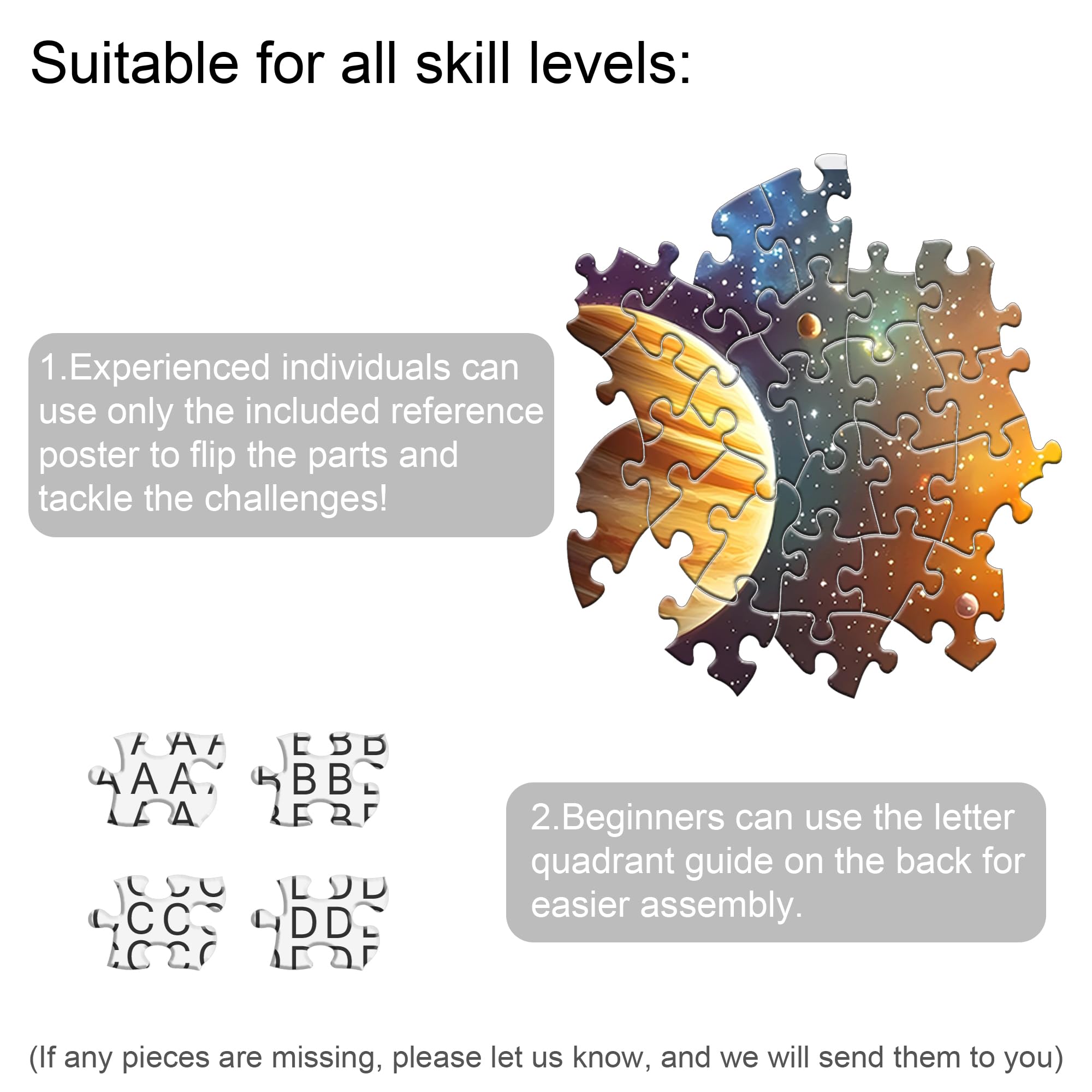 Bimkole Planet Puzzles for Adults 1000 Pieces, Universe Paper Jigsaw Puzzle 1000 Pieces - Image 3