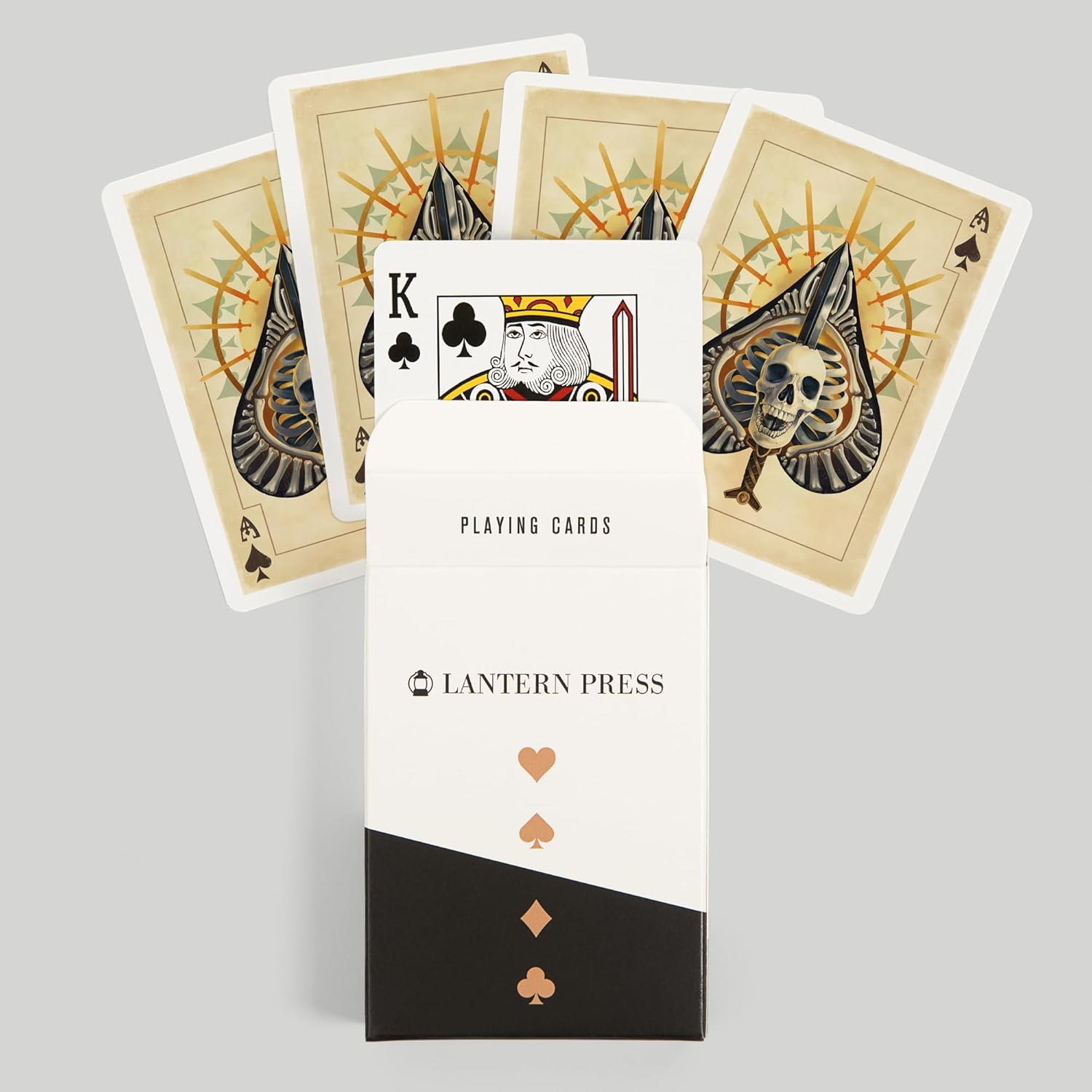 Lantern Press Ace of Spades, Playing Card, 52 Playing Cards for Adults, Poker Size Card Deck