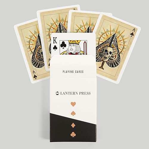 Miniatura 6 de Lantern Press As de espadas, cartas de juego (52 cartas, baraja de cartas de tamaño póquer con comodines)