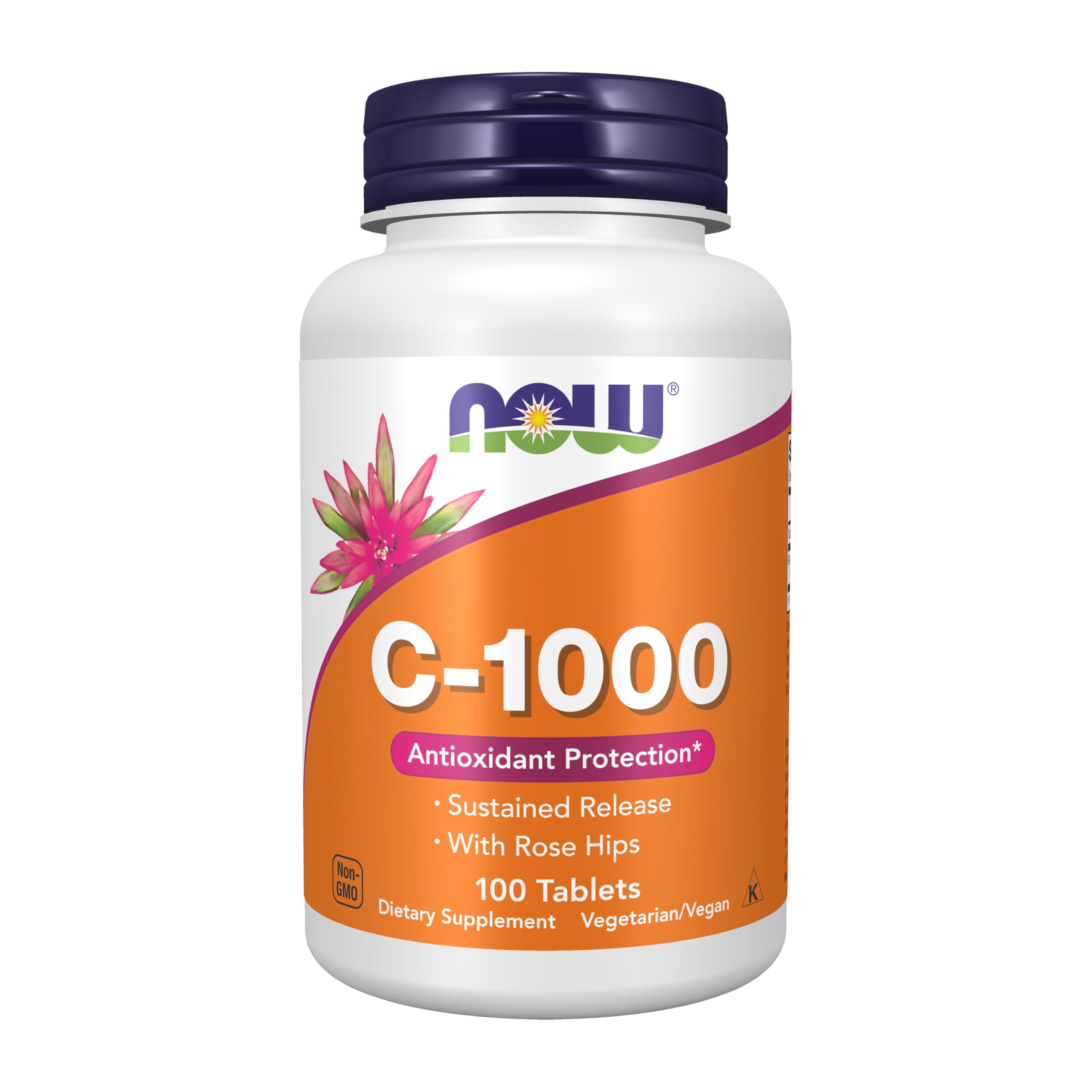 NOW Foods Vitamin C-1000 Sustained Release With Rose Hip, 100 Tablets