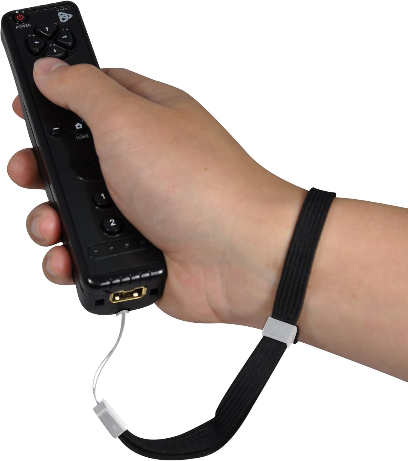 Motion Cordless Controller Pro with Built-in Motion+ Technology and Wrist Strap Compatible with Nintendo Wii - Black