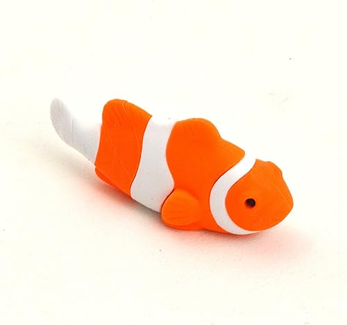 Miniatura 4 de Borradores para niños, delfín, ballena, tiburón, pez payaso, animales 3D, mini borradores lindos