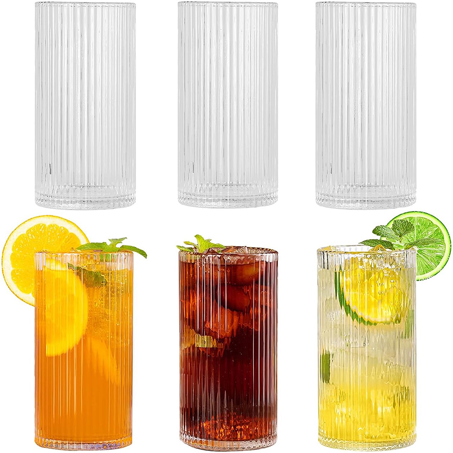 Fluted Drinking Glass: Stylish Elegance for Every Occasion