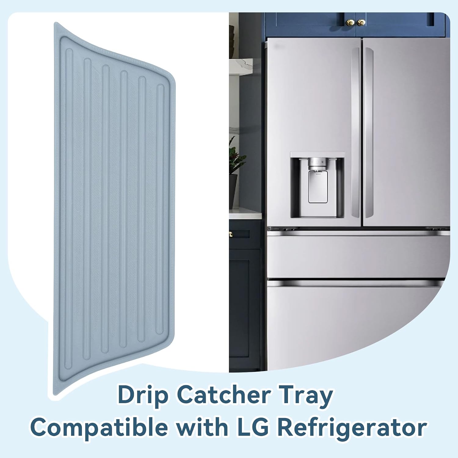 Magnetic Refrigerator Drip Catcher Tray for LG Fridge Water Dispenser - Refrigerator Accessories