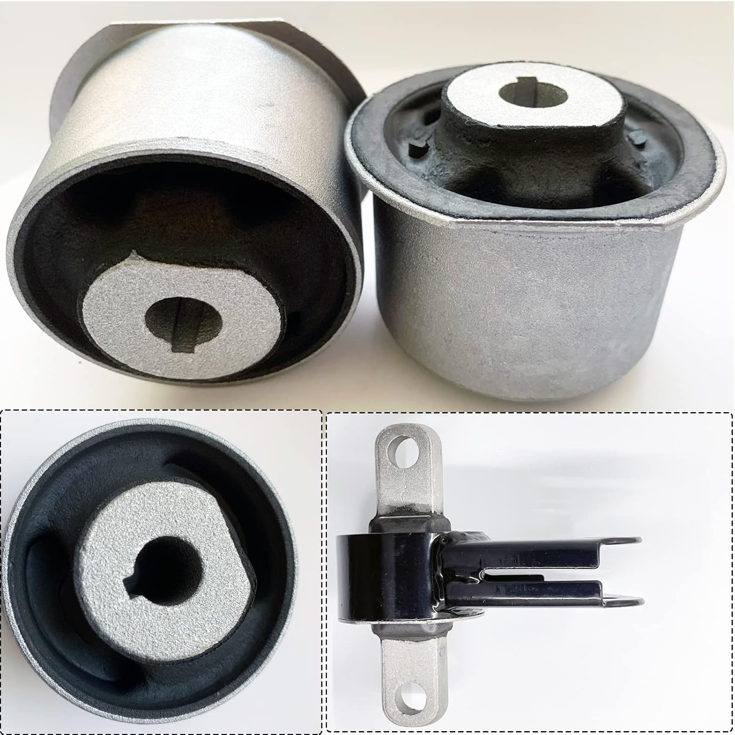 Front Differential Mount Set Replacement for Jeep Grand Cherokee 2005-2010 & Commander 2006-2010 Replaces 52114354AA 52089516AB 1 Axle Mount & 2 Axle Bushings