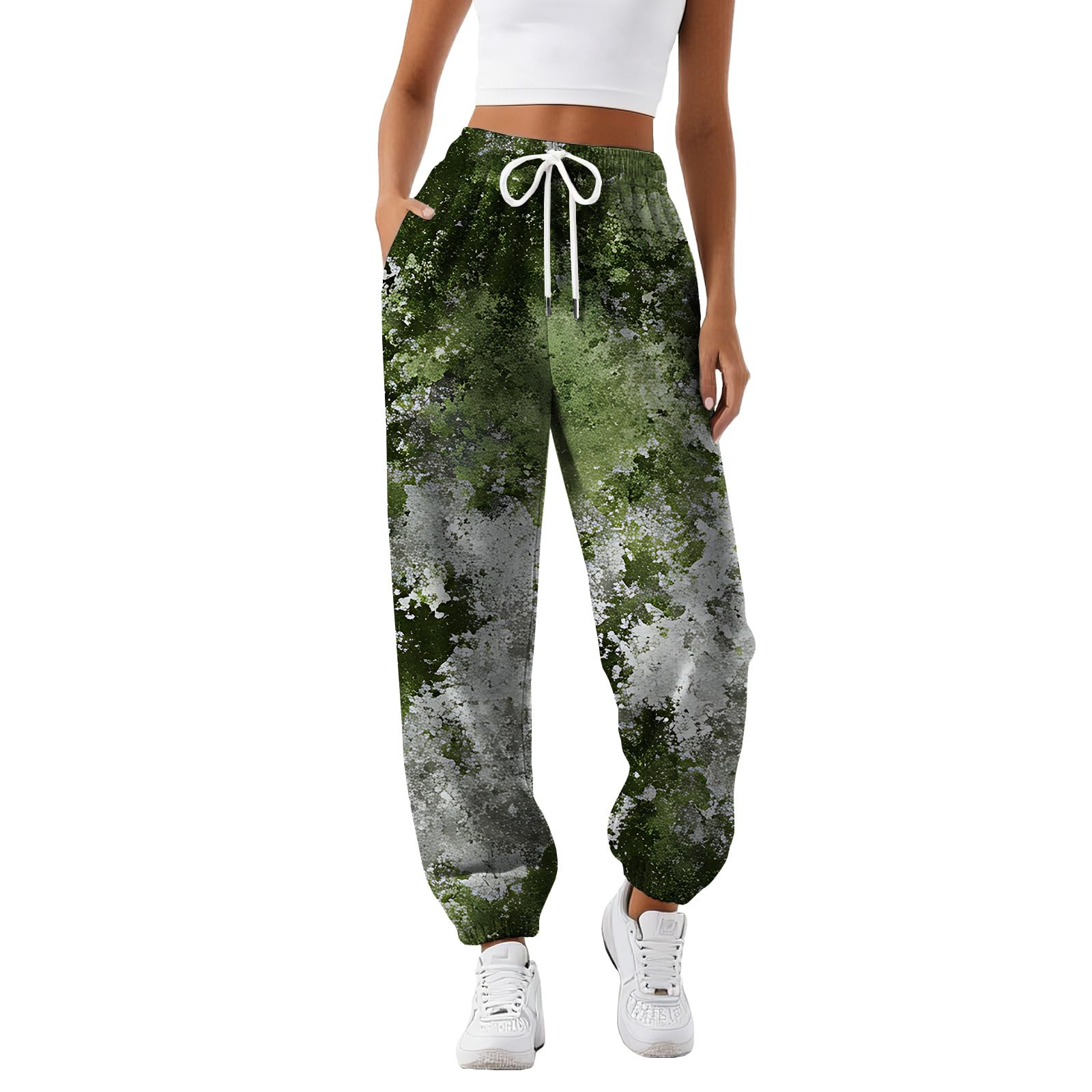 Hearts Graphic Pants for Women Fall Fashion Casual Trousers Comfy Novelty Print Drawstring Sweatpants Joggers