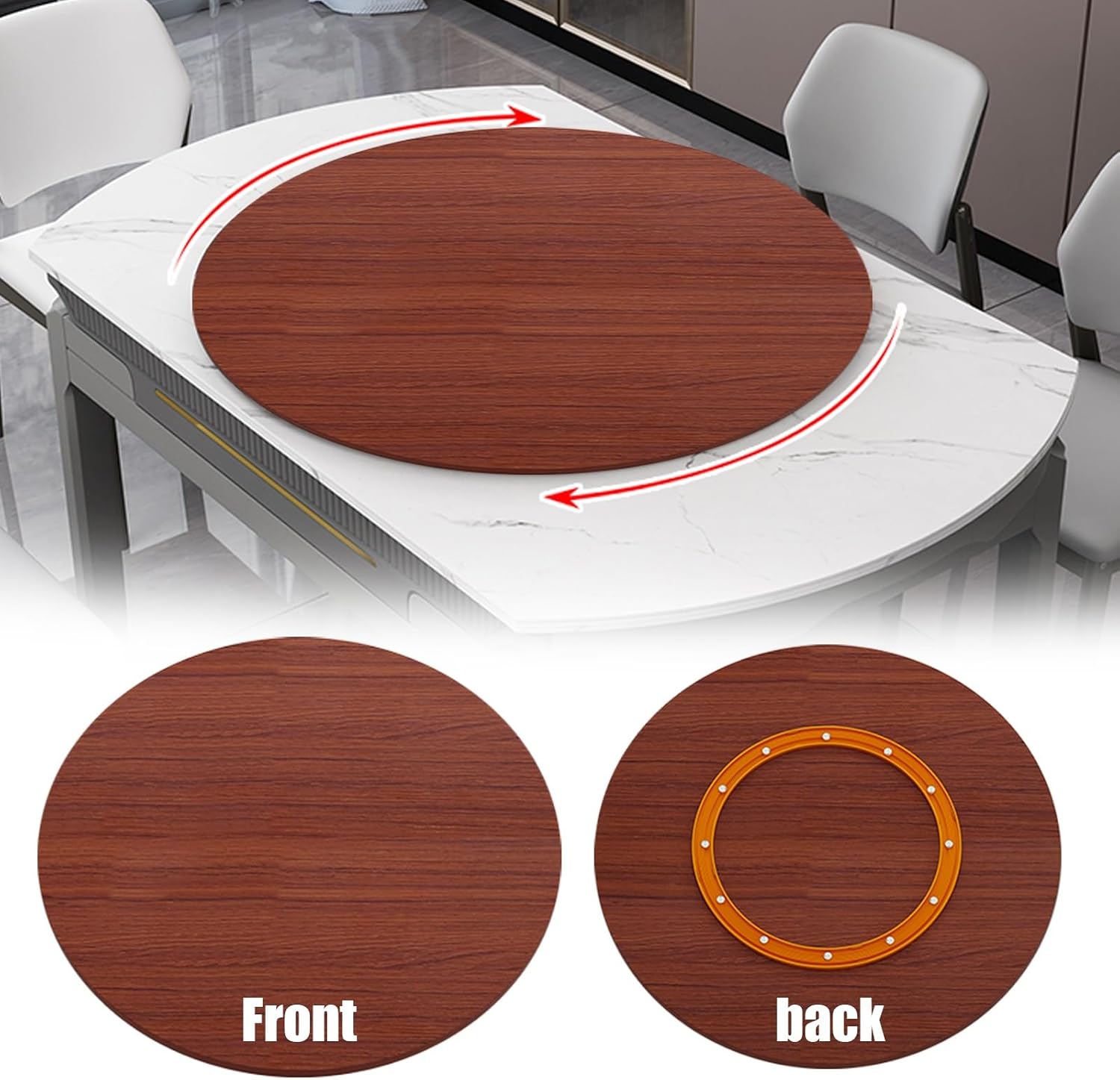 Wooden Large Lazy Susan Turntable 17 19 21 23 25 27 29 31