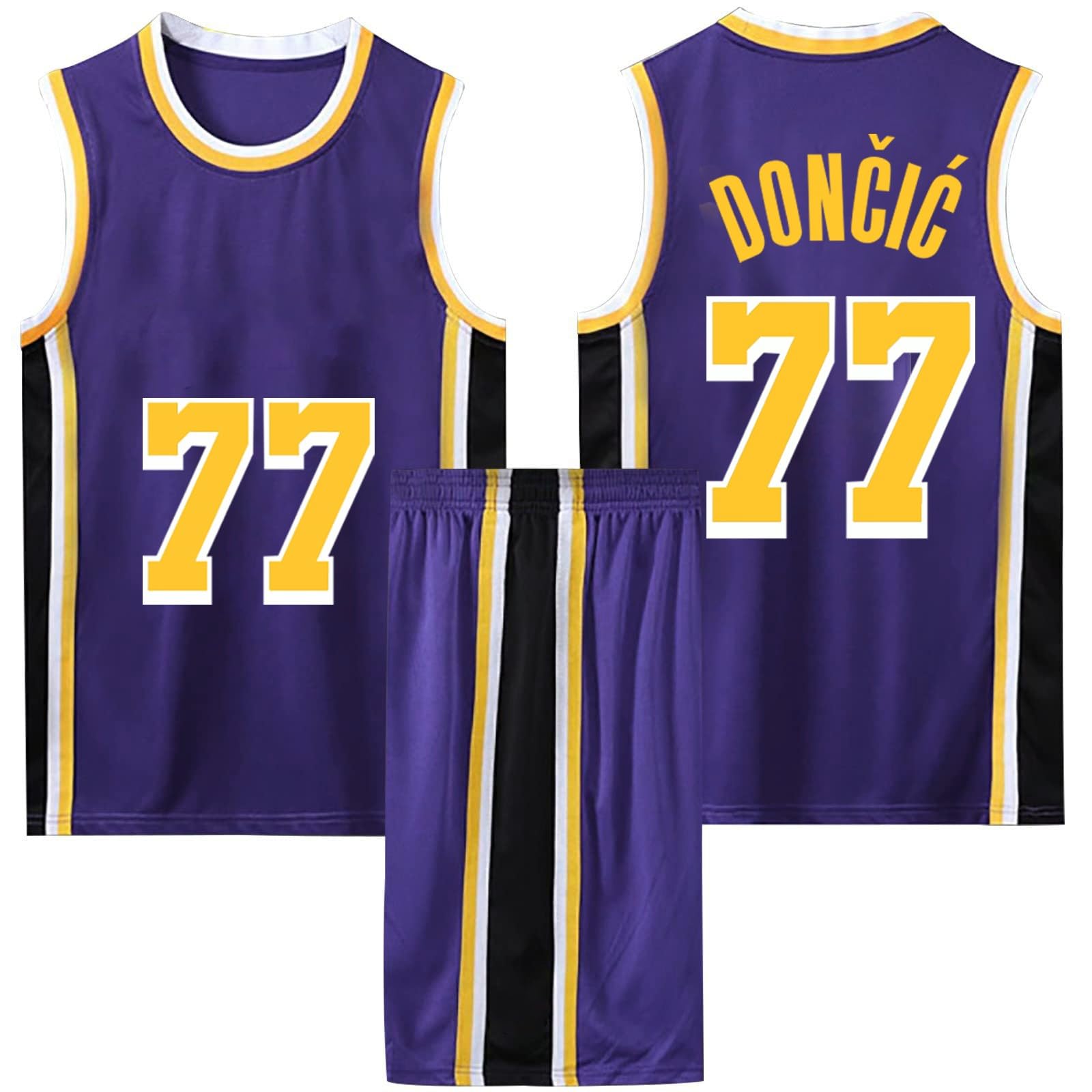 Maillot Basket Enfant Adulte 2025 Nouveaux Tenue Basket Enfant Homme 2 PièCes Ensemble Basket Maillots De Basketball Jersey GarçOn VêTement Set Équipement d'entraînement Sport Gilet Basket+Shorts
